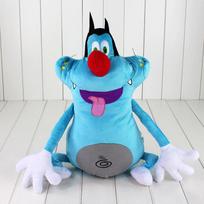 40Cm Funny Design France Cute Cartoon Oggy Cockroaches Plush Toy Fat Cat Oggy Stuffed Animal Doll Anime Plush Toy