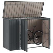 Sodo laikymo dėžė Juoda 214 x 82 x 132 cm Plienas