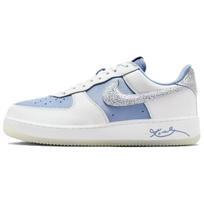 Nike Air Force 1 Textile, Leather Cushioning Low top Skateboard Shoes Men's Blue IM0583-400 38