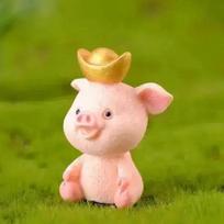 Mielas Miniatiūrinis Paršelis 5 Maži Paršeliai Figūrėlė Dervos Papuošalai Miniatiūrinis Modelis Gyvūno Statulėlė Bonsai Dekoracija Kawaii Kambario Aksesuarai D