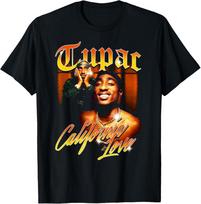 Oficialus Tupac Meilės Vintažinis Kalifornijos Marškinėlis M black
