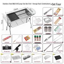 Abay Large Folding Stainless Steel BBQ Grill
