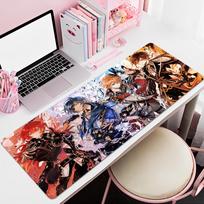 Zhongli Genshin Impact Mousepad Custom Skin Cartoon Anime Gaming Mouse Pad Keyboard Mouse Mats Desk Mat Accessories Girls Bedroo LockEdge 300x600x2mm