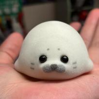 Funny New Vinyl Mini Seal Plush White Seal Cute Girl Birthday Kids Gift Fidgety Bag Pendant Doll Ornaments For Kids Adults Children's Birthday Gift white