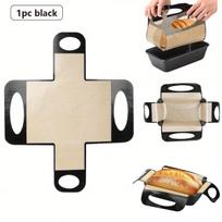 1 reusable silicone bread baking pad, Dutch oven sourdough stick, non stick bread pan liner, sourdough baking supplies beige