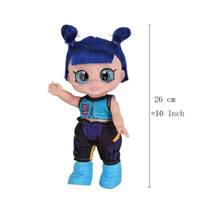 2026~5D Akys KPOP Ragana Lėlė 10  5 Sąnariai Putli Vinilinė Figūrėlė su Muzika & Garsu Mėlynas Tigras Žaislas Dovana Serija 3 VNT blue