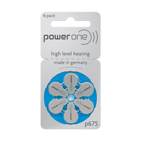 POWER ONE VARTA PR44/675 klausos aparato baterijos, 6 vnt./bl