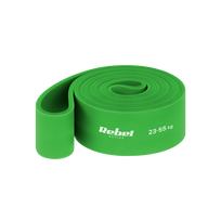 TPE mankštos juosta - Power Band PT-5, žalia 23-55 kg REBEL ACTIVE