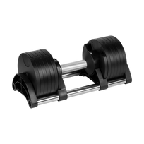 Ketaus reguliuojamo svorio automatinis hantelis 24 kg, 2 kg žingsniai, REBEL ACTIVE