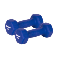 Ketaus neopreno hanteliai HEX 2x1.5kg, REBEL ACTIVE