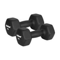 Ketaus neopreno hanteliai HEX 2x7kg, REBEL ACTIVE
