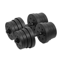 Bituminiai reguliuojamo svorio hanteliai 2x15kg REBEL ACTIVE