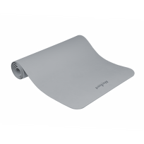 Gimnastikos kilimėlis jogai, pilatesui, fitnesui, 183x61cm, 4mm storio, TPE medžiaga, pilkas, REBEL ACTIVE