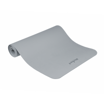 Gimnastikos kilimėlis jogai, pilatesui, fitnesui, 183x61cm, 6mm storio, TPE medžiaga, pilkas, REBEL ACTIVE