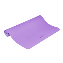 Gimnastikos kilimėlis jogai, pilatesui, fitnesui, 200x115 cm, 1 cm storio, TPE medžiaga, violetinė, REBEL ACTIVE