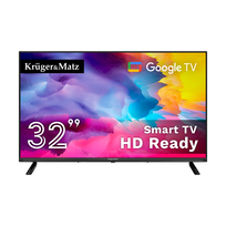 Kruger&Matz 32 colių HD Google TV 5.0 televizorius, DVB-T2/S2/T/C H.265 HEVC
