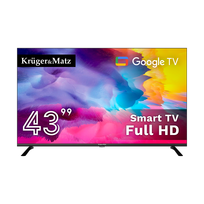 Kruger&Matz 43 colių FHD Google televizorius, DVB-T2/S2/T/C H.265 HEVC