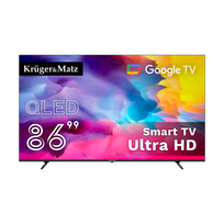 Kruger&Matz 86 colių UHD QLED išmanusis DVB-T2/S2 H.265 Hevc televizorius