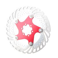 Nerūdijančio plieno dviračio dviračių diskinio stabdžio aušinantis plaukiojantis rotorius (180 mm) pink