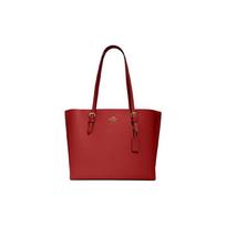 Coach Mollie Užtrauktuku užsegama vienspalvė odinė pirkinių rankinė Moteriškos pirkinių rankinės Raudona 1671-IMP1Y Basic Set (Bag+Dust Bag)