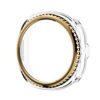 Dėklas Samsung Galaxy Watch 8 classic 46mm Apsauginis rėmelis žiedas+Dangtelis Kietas PC Bamperio korpusas Galaxy Watch8 classic apsauginis Watch 8 classic 46mm ryškiai rožinė