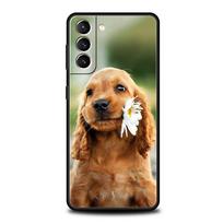 Koker spanieliai Šuo Mielas telefono dėklas Samsung Galaxy S24 S23 S22 S20 Ultra S21 FE 5G S10 S9 Plus S10E Minkštas silikoninis dangtelis Samsung S10 gray
