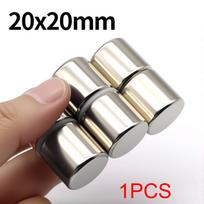 20x20mm Super stiprus neodimio magnetas N35 NdFeB Nuolatinis magnetinis imanes Apvalūs galingi magnetai Šaldytuvo magnetas