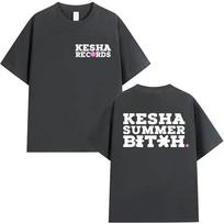 Y2k Fashion Tee House of Kesha Fan Gift Tshirt Kesha Live in The UK 2026 T-shirts Print Tees Oversized Graphic Casual Loose Tops S