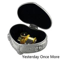 Collectible Heart Shape Music Box For Kids With Exquisite Tin Alloy And Spring Mechanism Yesterday Once More