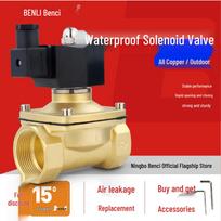 Waterproof Outdoor Solenoid Valve - 220V/12V/24V - Multi-Gas Drain Valve with Anti-Fog, 4/6 Inch, In Stock DC 24V DN25 1 inch Brass Thread