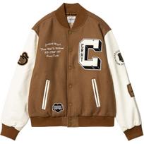 Carhartt WIP Button Patch Logo Embroidered Ribbed Edge Casual Jacket Men jackets I033855-1X4-XX M