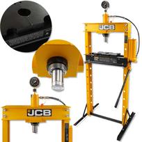JCB Hydraulic Floor Workshop Press 20 Ton with Pressure Gauge
