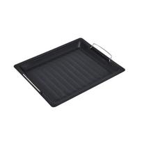 with Handle Grilling Tray Non-stick Grilled Fish Platter Portable Outdoor BBQ Grill Pan  Camping
