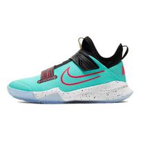 Nike Cushioning Low top Children's Basketball Shoes Black White Blue Kids' CK0787-300 38.5