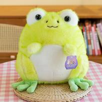 Minkštas ir mielas varliukų pupelių pliušinis žaislas Vestuvių purškimo lėlė Vaikų guolio pagalvė Kėlimo mašinos lėlė 22cm【0.14kg】 yellow
