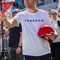 Charlie Kirk Freedom Tee Shirt Short-sleeve Cotton Unisex Streetwear High Quality Cotton Tops S