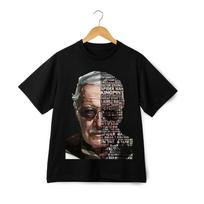 Stan Lee pagerbimo grafinis marškinėlis – Marvel legendos kūrėjo unisex pagrindinis marškinėlis Unisex T-shirt XXXL black