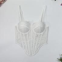 Korsetai, madingi ir elegantiški moteriški drabužiai 34B balta