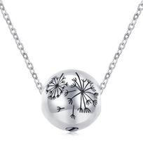 Pet Ashes Necklace Locket Necklace for Animal Pet Mom Locket for Ashes/Hair Dandelions Necklace for Ashes/Hair 1 white