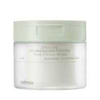 Celimax Jiwoogae Cica BHA Blemish Toner Pads Exfoliating Pore Care Soothing Pads 60pcs 170ml beige
