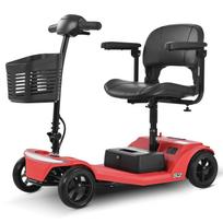 Sweetrich S2 Electric Scooter 250W 24V 12Ah 7.5 * 2.0  Tire Elderly Mobile Electric Scooter Rotating Chair Can Load 136kg EU Warehouse 250W 24V 12AH（Fold） raudona