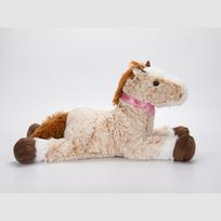 Large Horse Stuffed Animal Plush Toy Giant Soft Unicorn Doll Gift for Kids Adults Christmas Valentines 60cm beige