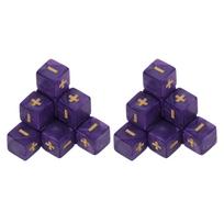 16mm Dice Set Math  Calculation Minus Sign Plus Toys for Kids Classroom Teaching Supplies Math Teaching Dice red