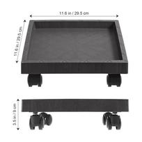 Sustiprintas plastikinis gėlių vazono padėklas, augalų stovas terasai, sodui, balkonui, patalpoms, su ratukais, augalų vežimėlis, lėkštelė, vazonas, ratukas pilka
