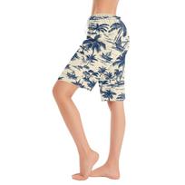 Women's Casual Fashionable Comfortable Pajama Pants Printed Drawstring Shorts M