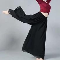 Classica Dancer Trousers Summer Chiffon Wide Leg Pants Dance Practice Clothes Loose Dancing Pants for Women Yoga Pants S juoda