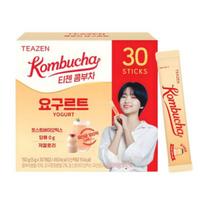 TEAZEN Yogurt Kombucha Korean Sparkling Probiotic Tea Drink 30 Sticks 1box(30ea) red
