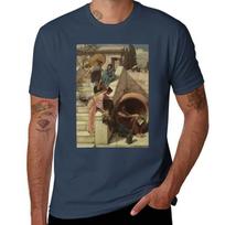 Diogenes By John William Waterhouse Tshirt Festival Party Tee Top S brown