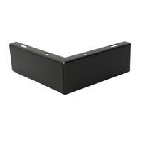 Corner furniture leg, matt black, height 5.5 cm