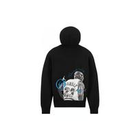 Air Jordan X Travis Scott X Fragment Cartoon Printing Hoodie Asia Sizing 'Black White DJ0616-010 XS juoda